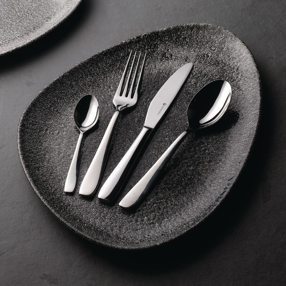 Churchill Studio Prints Raku Triangular Plates Quartz Black 356mm (Pack of 6) - DY215 Plates Churchill