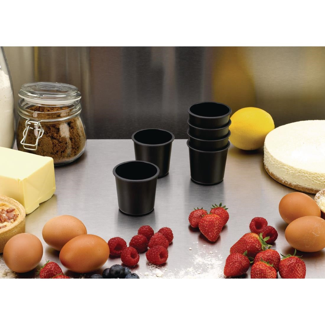Matfer Bourgeat Exoglass Dariole Mould 55mm (Pack of 6) - FA892  Matfer Bourgeat   