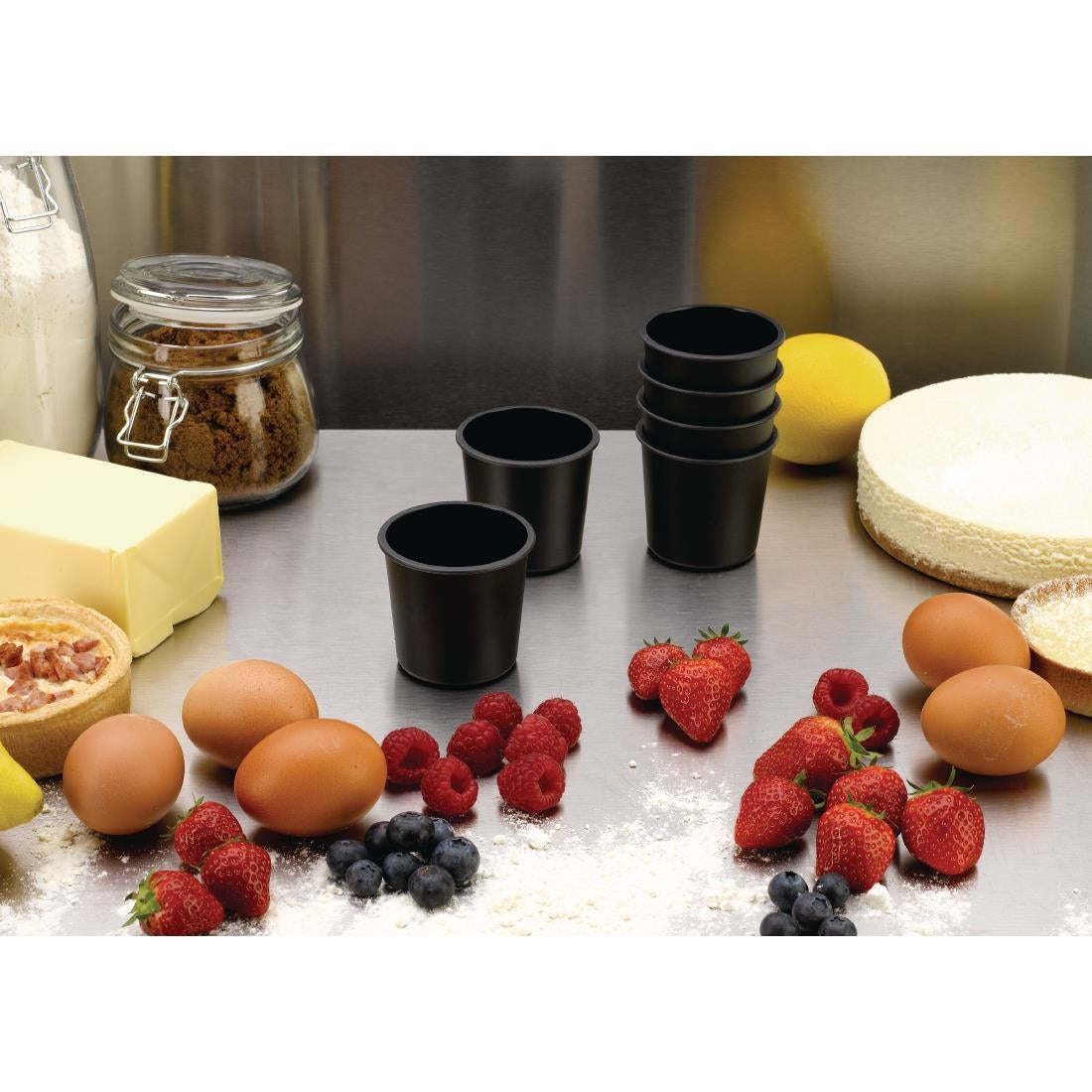 Matfer Bourgeat Exoglass Dariole Mould 60mm (Pack of 6) - FA893  Matfer Bourgeat   
