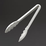 Matfer Bourgeat Exoglass Tongs White 9" - FA896  Matfer Bourgeat   