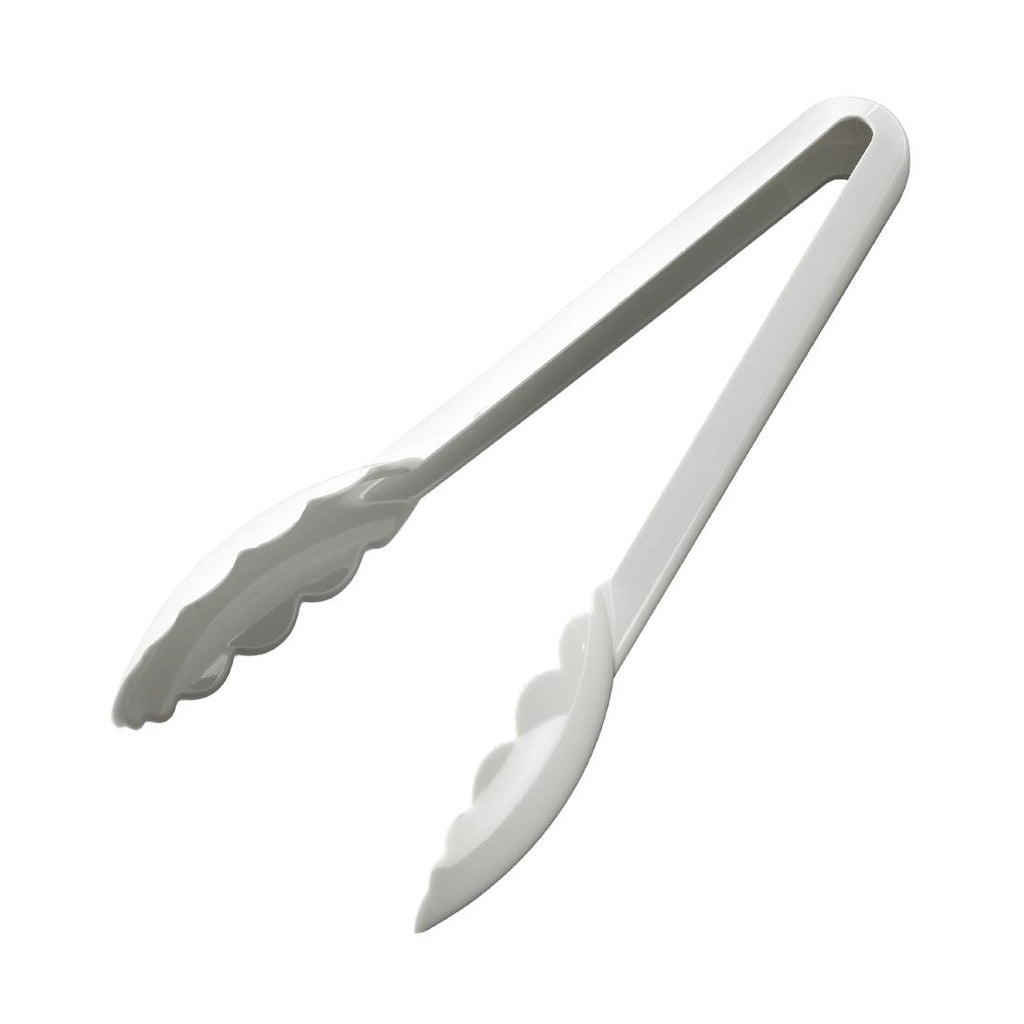Matfer Bourgeat Exoglass Tongs White 9" - FA896  Matfer Bourgeat   