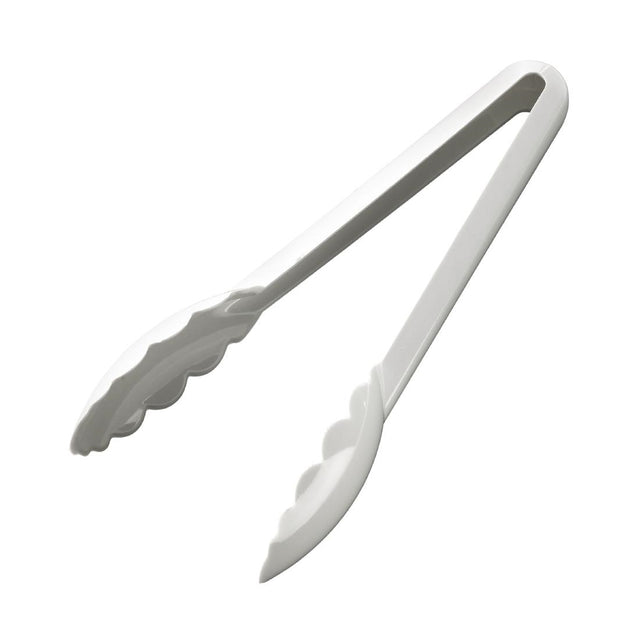 Matfer Bourgeat Exoglass Tongs White 9" - FA896  Matfer Bourgeat   