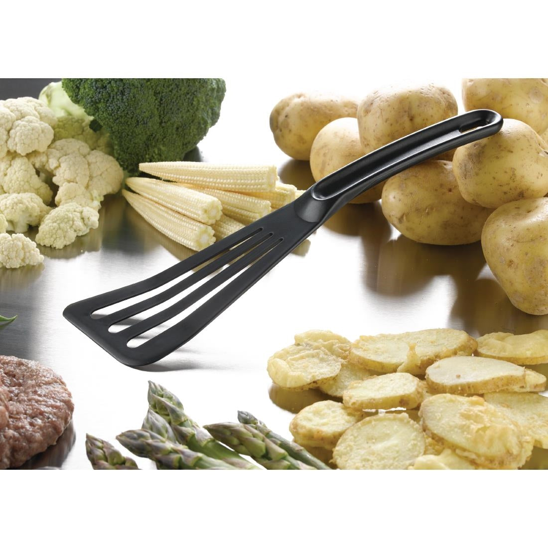 Matfer Bourgeat Pelton Exoglass Spatula 12" Black - FA965  Matfer Bourgeat   