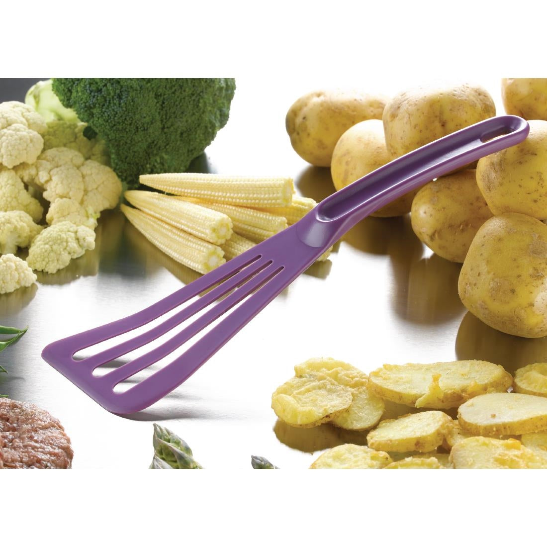 Matfer Bourgeat Pelton Exoglass Spatula 12" Purple - FA968  Matfer Bourgeat   