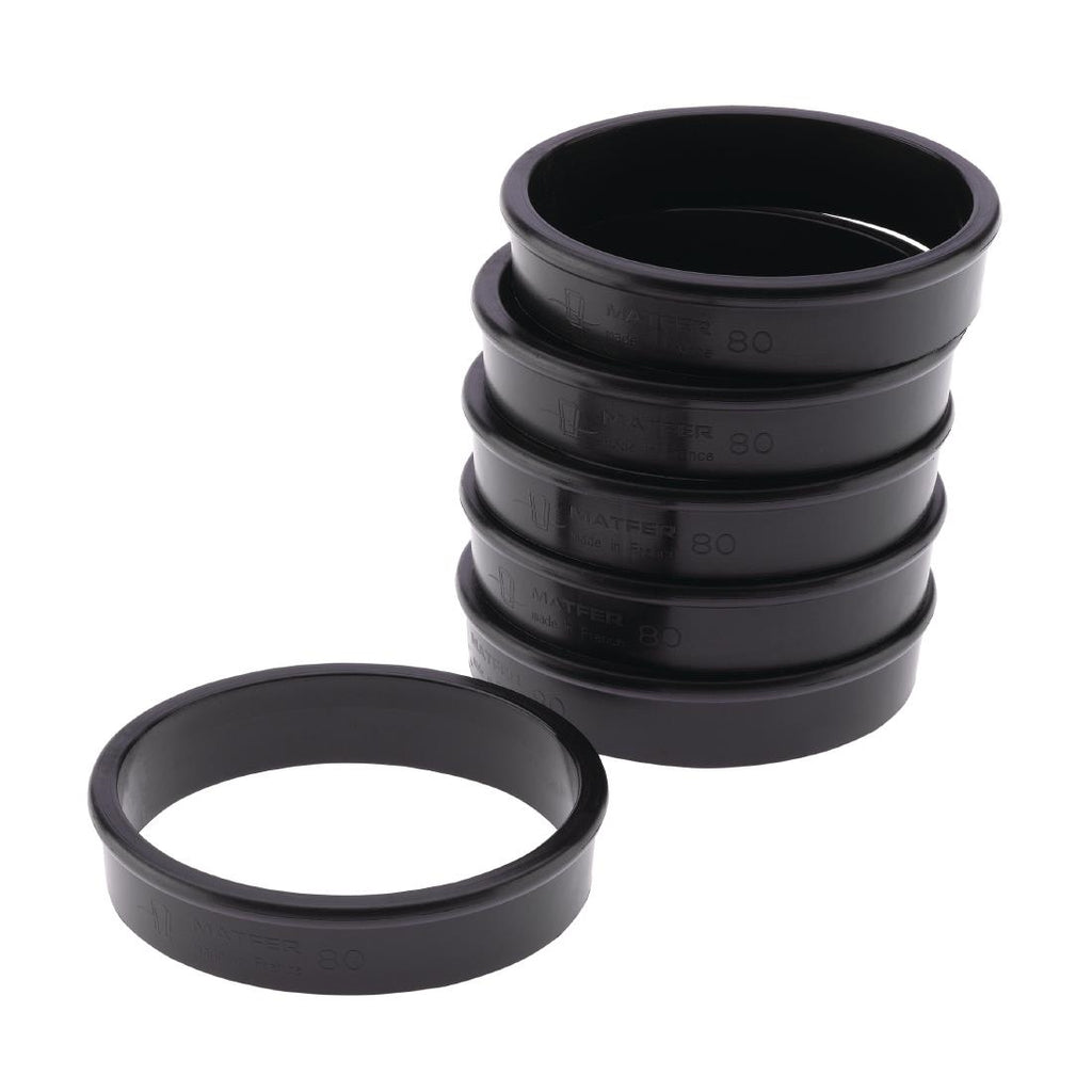 Matfer Bourgeat Exoglass Tart Ring 80mm - FA984  Matfer Bourgeat   