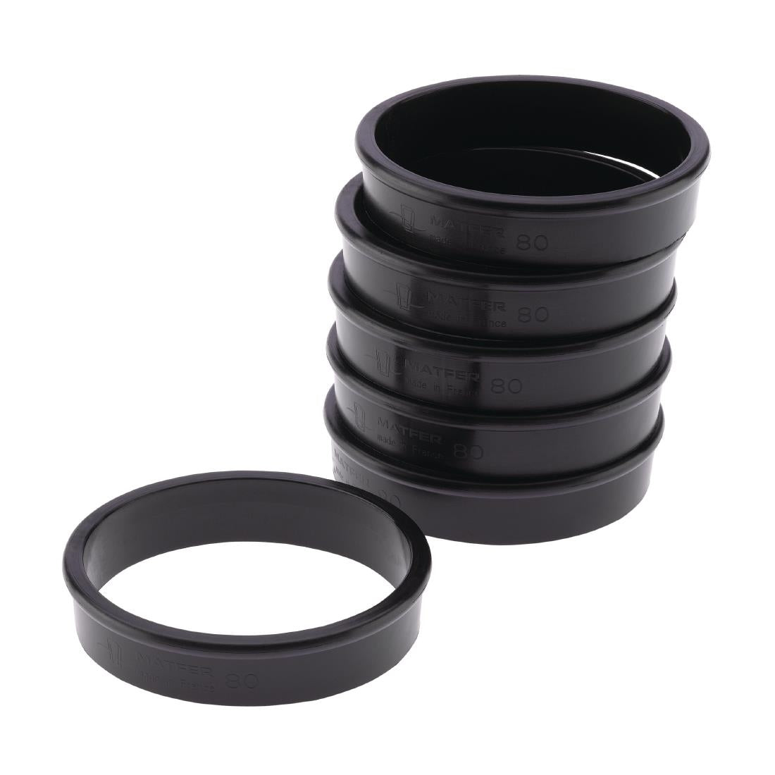 Matfer Bourgeat Exoglass Tart Ring 80mm - FA984  Matfer Bourgeat   