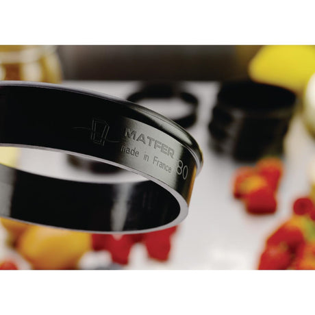 Matfer Bourgeat Exoglass Tart Ring 80mm - FA984  Matfer Bourgeat   