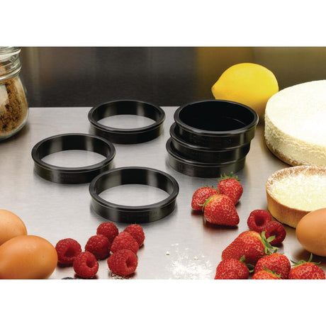 Matfer Bourgeat Exoglass Tart Ring 80mm - FA984  Matfer Bourgeat   
