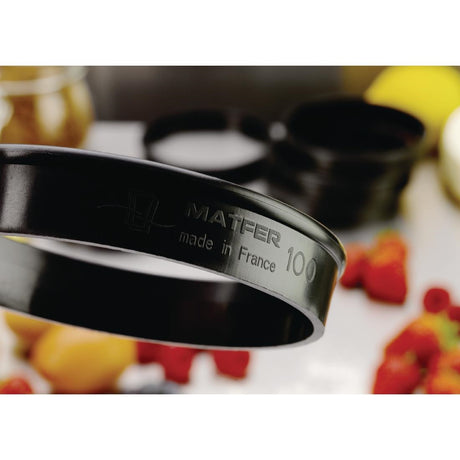 Matfer Bourgeat Exoglass Tart Ring 100mm (Pack of 6) - FA987  Matfer Bourgeat   