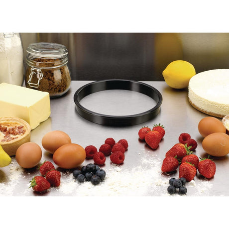 Matfer Bourgeat Exoglass Tart Ring 180mm - FA990  Matfer Bourgeat   