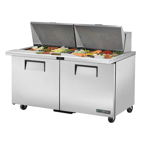 True Double Door Prep Counter Fridge TSSU-60-24M-B-ST - FB003  True   