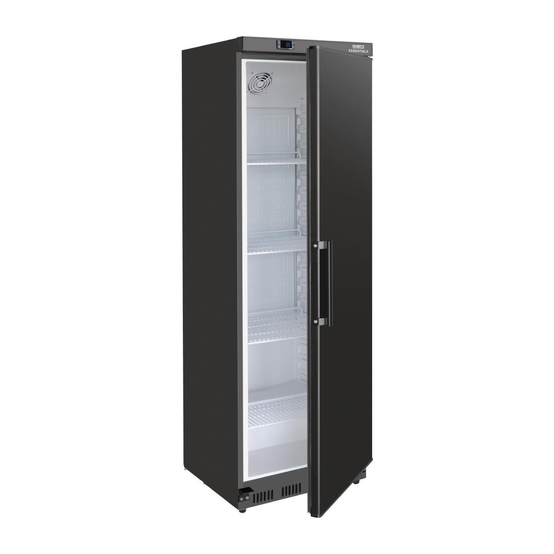 Nisbets Essentials Upright Refrigerator Black - 400Ltr - FB048  Nisbets Essentials   