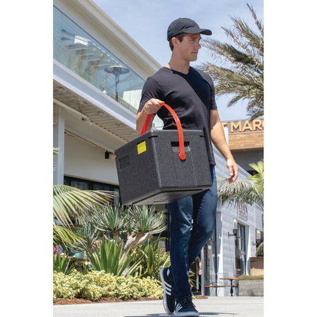 Cambro EPP GoBox Insulated Food Carrier with Strap 1/2 GN - FB120  Cambro   