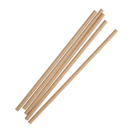 Fiesta Compostable Paper Straws Kraft (Pack of 250) - FB138  Fiesta   