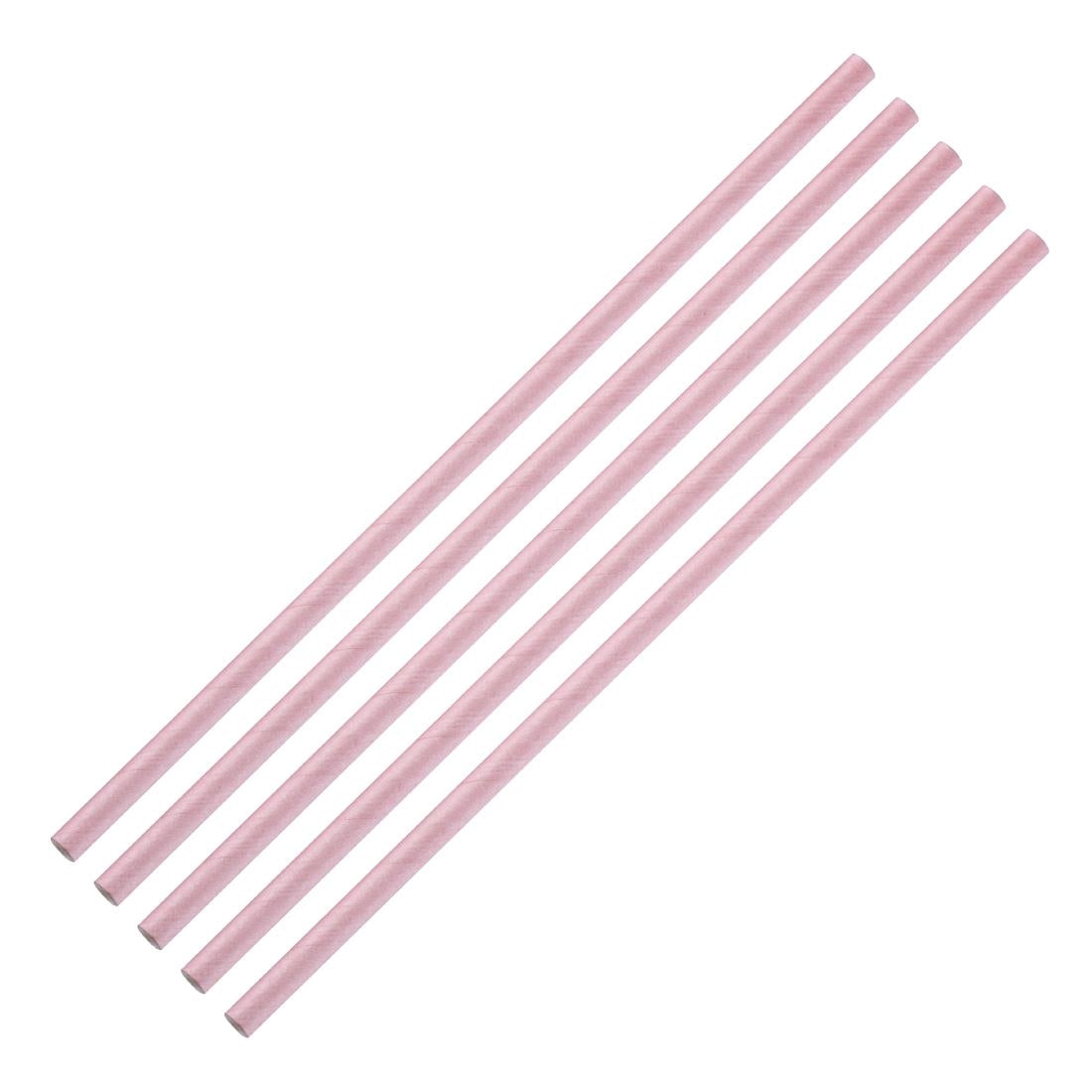Fiesta Compostable Paper Straws Pink (Pack of 250) - FB139  Fiesta   