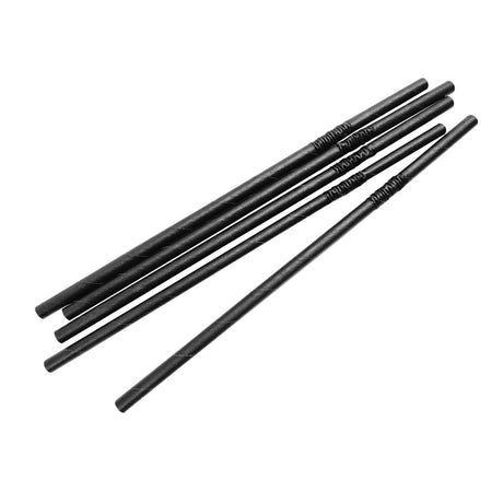 Fiesta Compostable Bendy Paper Straws Black (Pack of 250) - FB140  Fiesta   