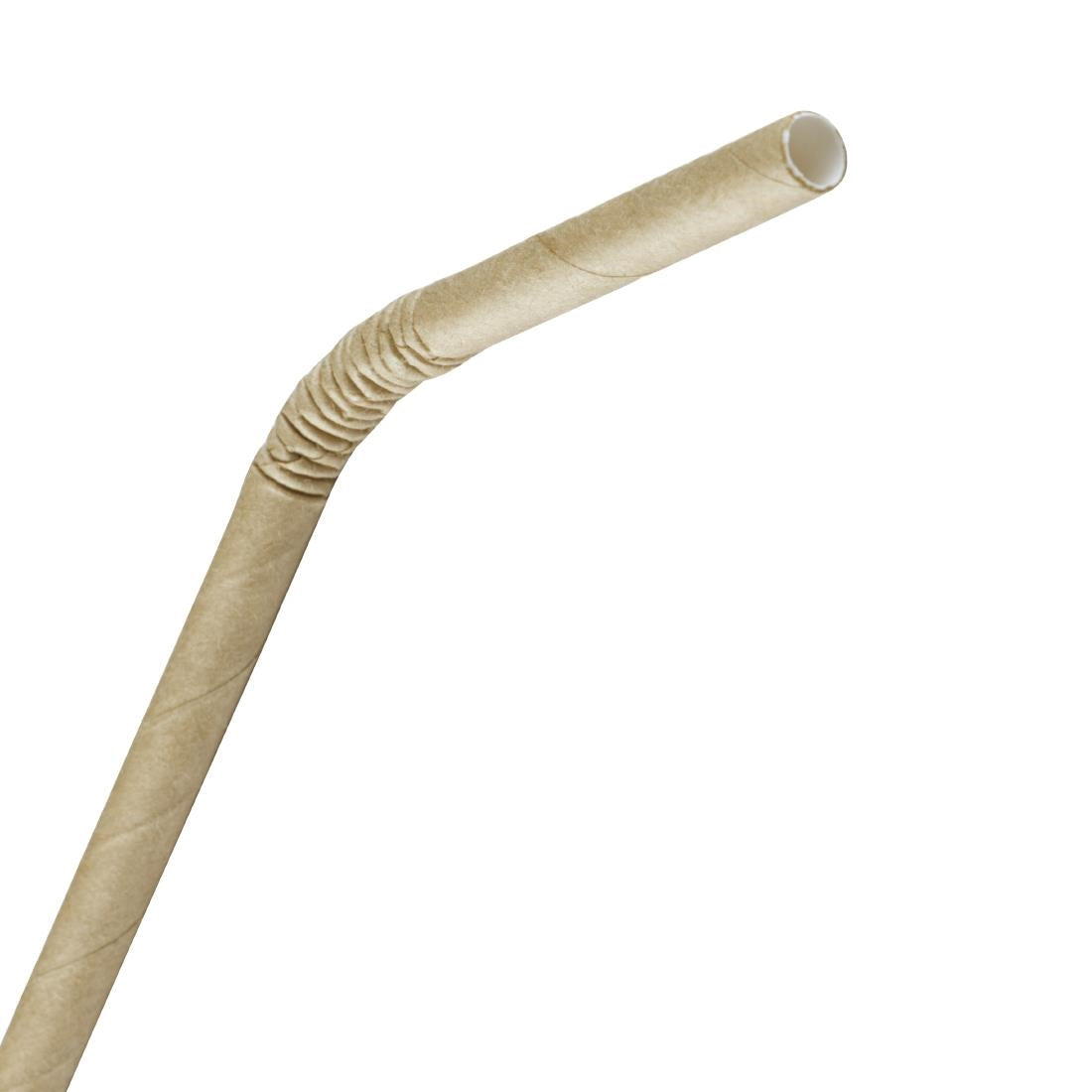 Fiesta Compostable Bendy Paper Straws Kraft (Pack of 250) - FB141  Fiesta   