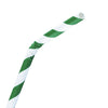 Fiesta Compostable Bendy Paper Straws Green Stripes (Pack of 250) - FB143  Fiesta   
