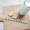 Fiesta Compostable Bendy Paper Straws Green Stripes (Pack of 250) - FB143  Fiesta   