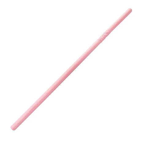 Fiesta Compostable Bendy Paper Straws Pink (Pack of 250) - FB144  Fiesta   