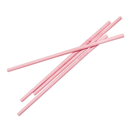 Fiesta Compostable Bendy Paper Straws Pink (Pack of 250) - FB144  Fiesta   