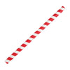 Fiesta Compostable Paper Smoothie Straws Red Stripes (Pack of 250) - FB147  Fiesta   