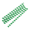 Fiesta Compostable Paper Smoothie Straws Green Stripes (Pack of 250) - FB148  Fiesta   