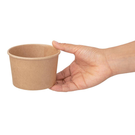Fiesta Compostable Soup Containers 98mm 230ml / 8oz (Pack of 500) - FB160  Fiesta   