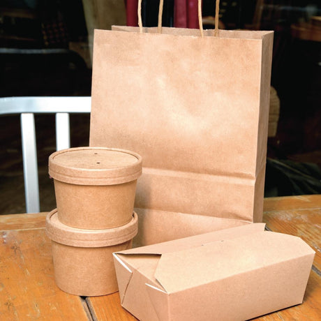 Fiesta Compostable Soup Containers 98mm 230ml / 8oz (Pack of 500) - FB160  Fiesta   
