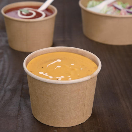 Fiesta Compostable Soup Containers 98mm 340ml / 12oz (Pack of 500) - FB162  Fiesta   