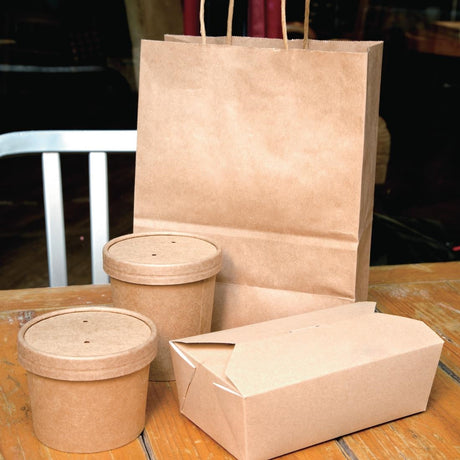 Fiesta Compostable Soup Containers 98mm 455ml / 16oz (Pack of 500) - FB164  Fiesta   