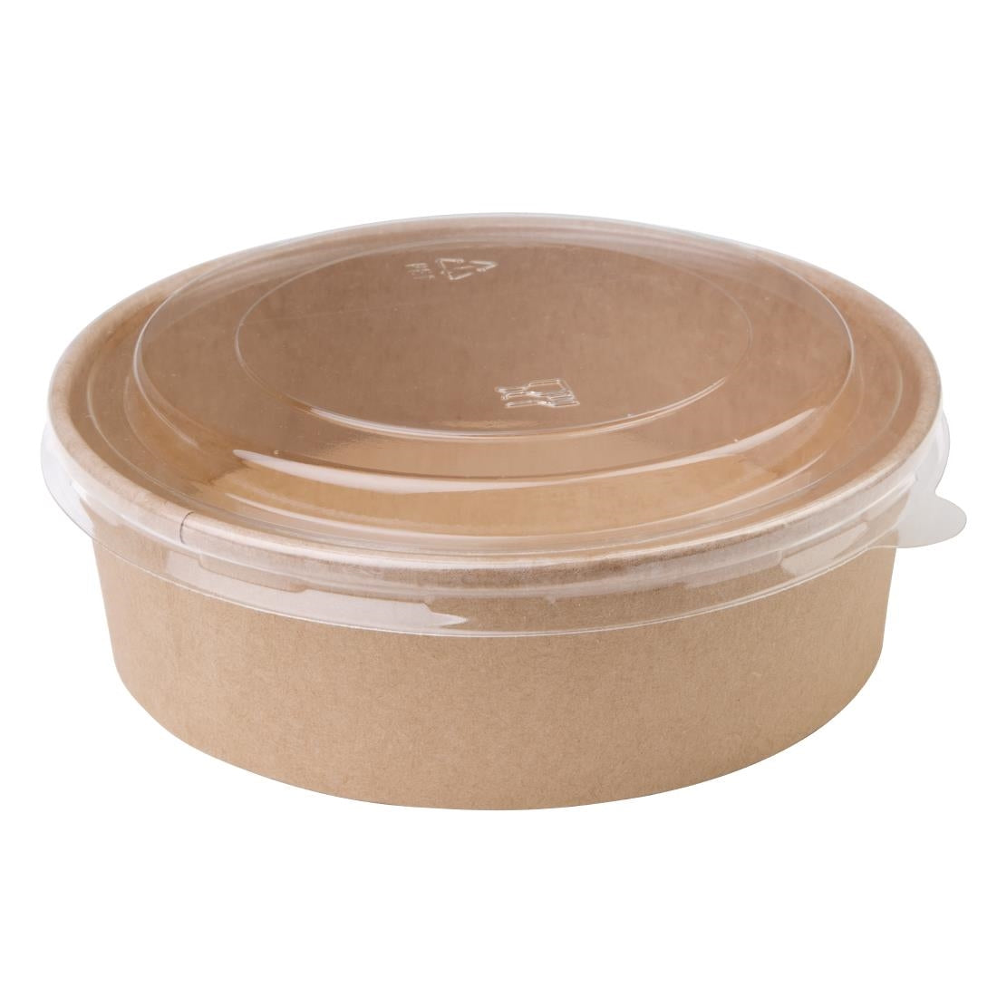 Fiesta Compostable Round Kraft Salad Bowls 500ml / 18oz (Pack of 300) - FB196  Fiesta   