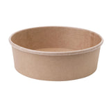 Fiesta Compostable Round Kraft Salad Bowls 500ml / 18oz (Pack of 300) - FB196  Fiesta   