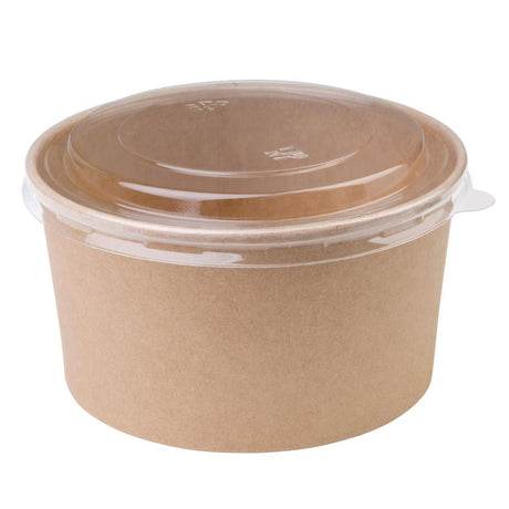 Fiesta Compostable Round Kraft Salad Bowls 1000ml / 35oz (Pack of 300) - FB198  Fiesta   