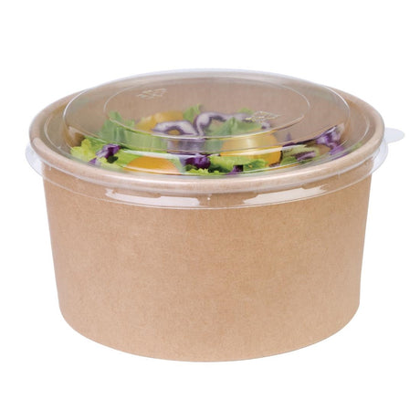 Fiesta Compostable Round Kraft Salad Bowls 1000ml / 35oz (Pack of 300) - FB198  Fiesta   