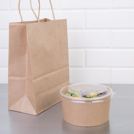 Fiesta Compostable Round Kraft Salad Bowls 1000ml / 35oz (Pack of 300) - FB198  Fiesta   