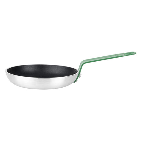 Hygiplas Aluminium Non-Stick Teflon Platinum Plus Frying Pan with Green Handle 20cm - FB470  Hygiplas   