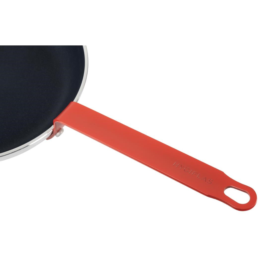 Hygiplas Aluminium Non-Stick Teflon Platinum Plus Frying Pan with Red Handle 28cm - FB475  Hygiplas   
