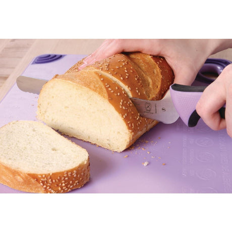 Mercer Millennia Culinary Allergen Safety Offset Serrated Bread Knife 20.3cm - FB504  Mercer Culinary   