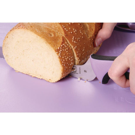 Mercer Millennia Culinary Allergen Safety Offset Serrated Bread Knife 20.3cm - FB504  Mercer Culinary   