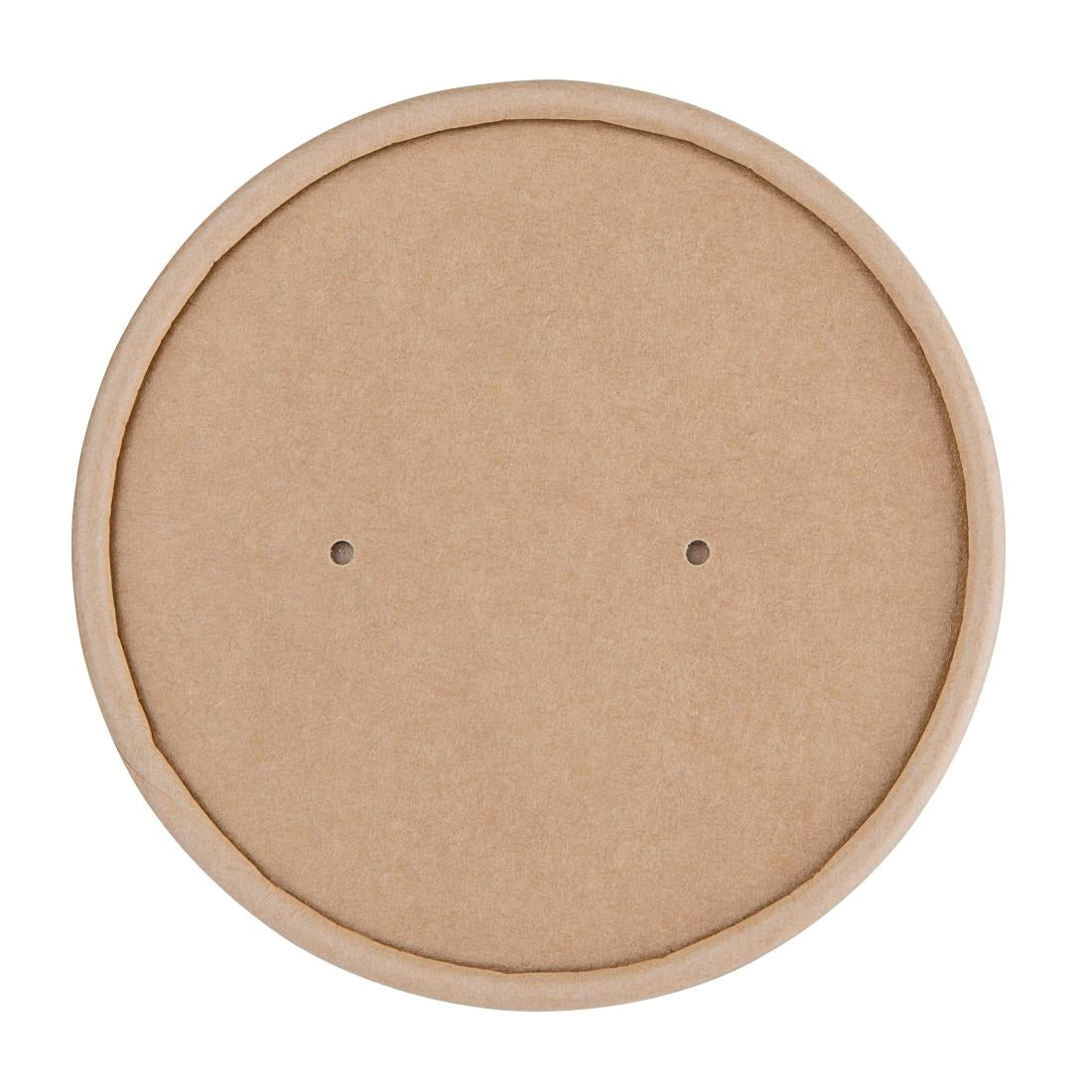Fiesta Compostable Paper Soup Container Lids 98mm (Pack of 500) - FB556  Fiesta   