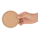 Fiesta Compostable Paper Soup Container Lids 98mm (Pack of 500) - FB556  Fiesta   