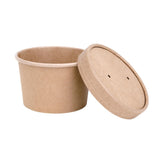 Fiesta Compostable Paper Soup Container Lids 98mm (Pack of 500) - FB556  Fiesta   