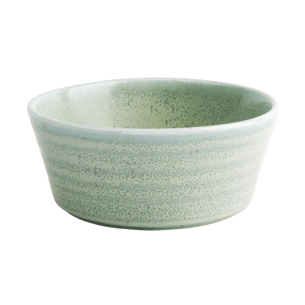 Olympia Cavolo Flat Round Bowls Spring Green 143mm (Pack of 6) - FB560 Bowls Olympia