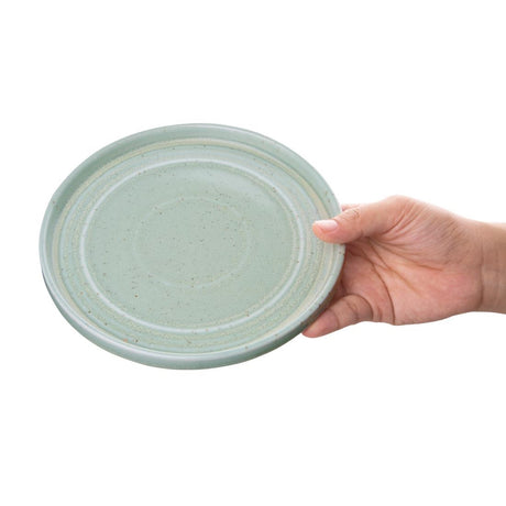 Olympia Cavolo Flat Round Plates Spring Green 180mm (Pack of 6) - FB562 Plates Olympia