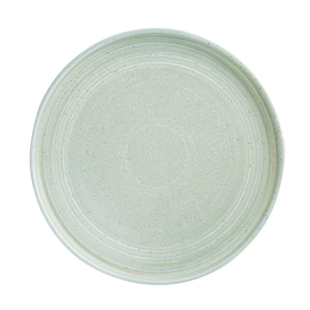 Olympia Cavolo Flat Round Plates Spring Green 270mm (Pack of 4) - FB564 Plates Olympia