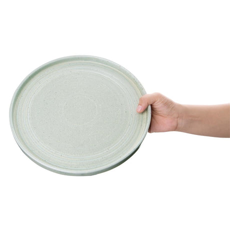 Olympia Cavolo Flat Round Plates Spring Green 270mm (Pack of 4) - FB564 Plates Olympia