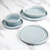 Olympia Cavolo Flat Round Plates Ice Blue 180mm (Pack of 6) - FB567 Plates Olympia