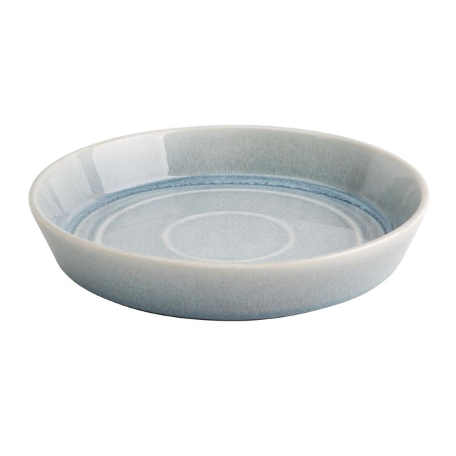 Olympia Cavolo Flat Round Bowls Ice Blue 220mm (Pack of 4) - FB566 Bowls Olympia