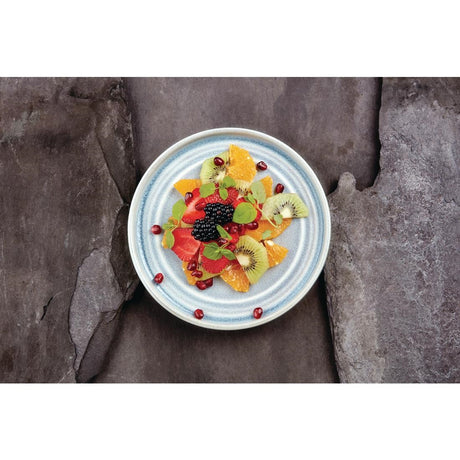 Olympia Cavolo Flat Round Plates Ice Blue 180mm (Pack of 6) - FB567 Plates Olympia